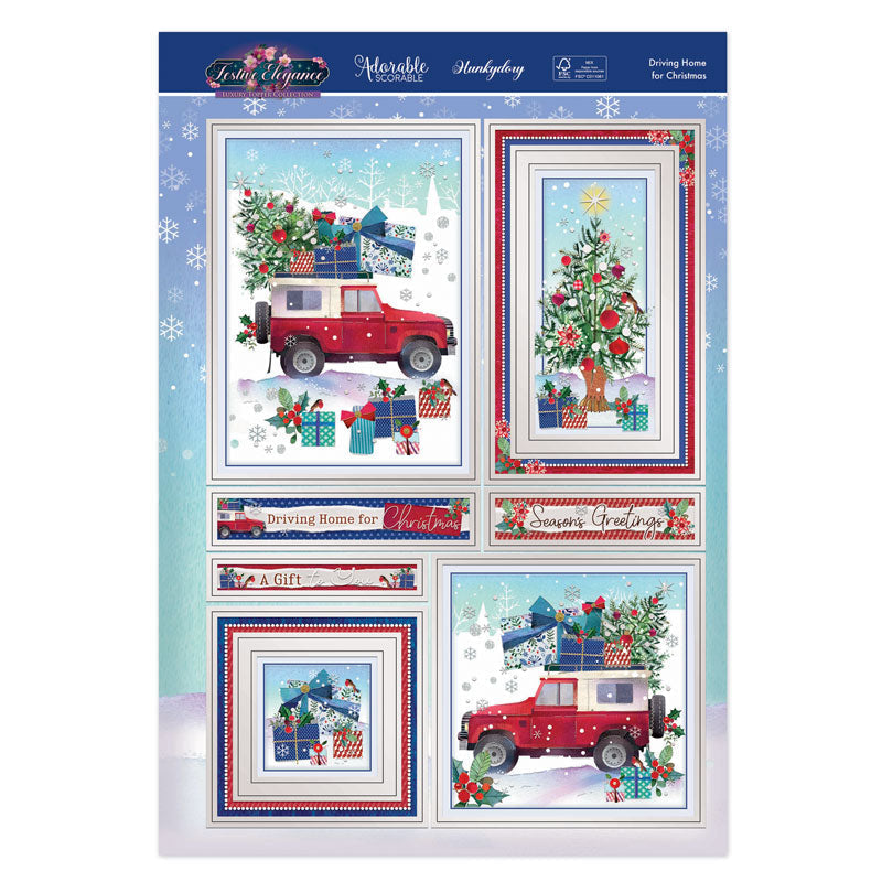 Driving Home For Christmas Luxury Topper Set-2