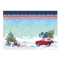 Driving Home For Christmas Luxury Topper Set-3
