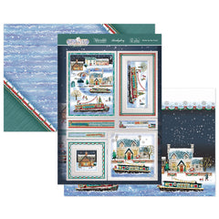 Winter by the Canal Luxury Topper Set-1