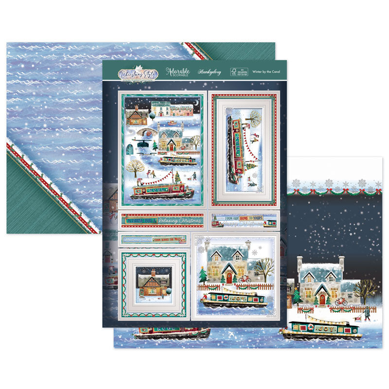 Winter by the Canal Luxury Topper Set-1