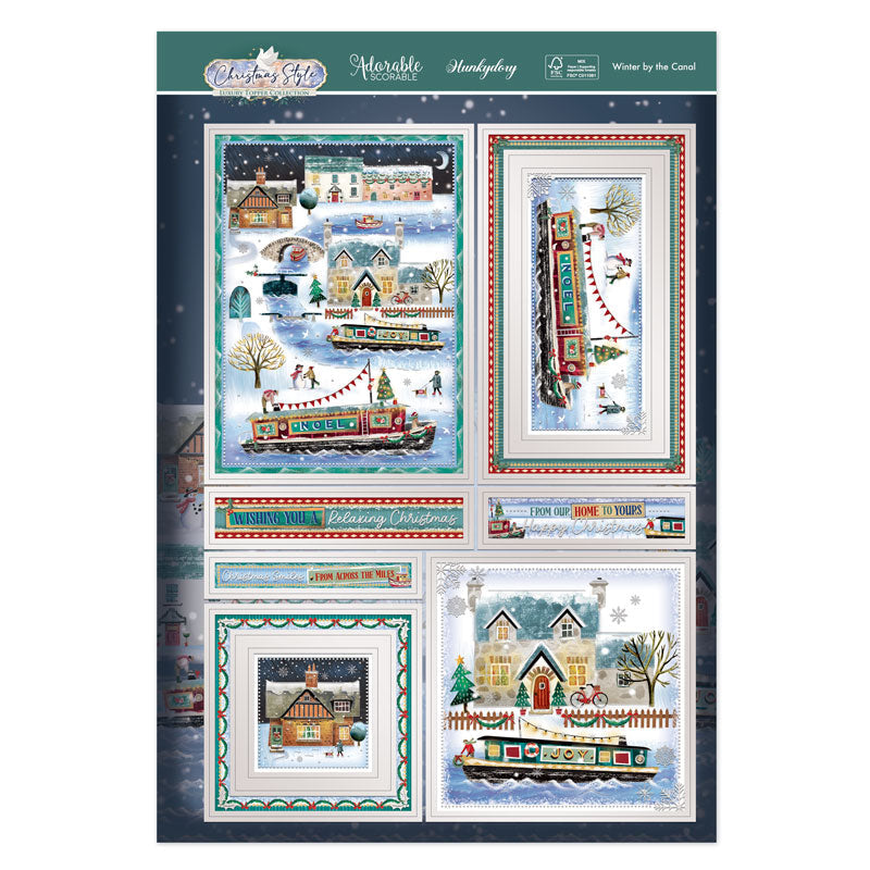 Winter by the Canal Luxury Topper Set-2