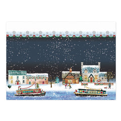 Winter by the Canal Luxury Topper Set-3