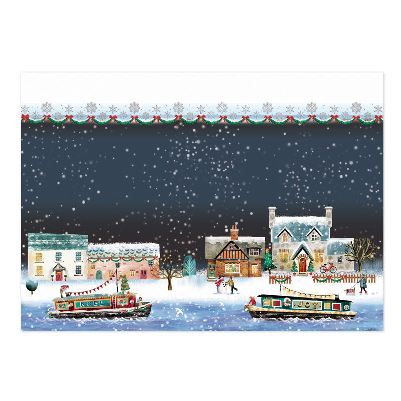 Winter by the Canal Luxury Topper Set-3