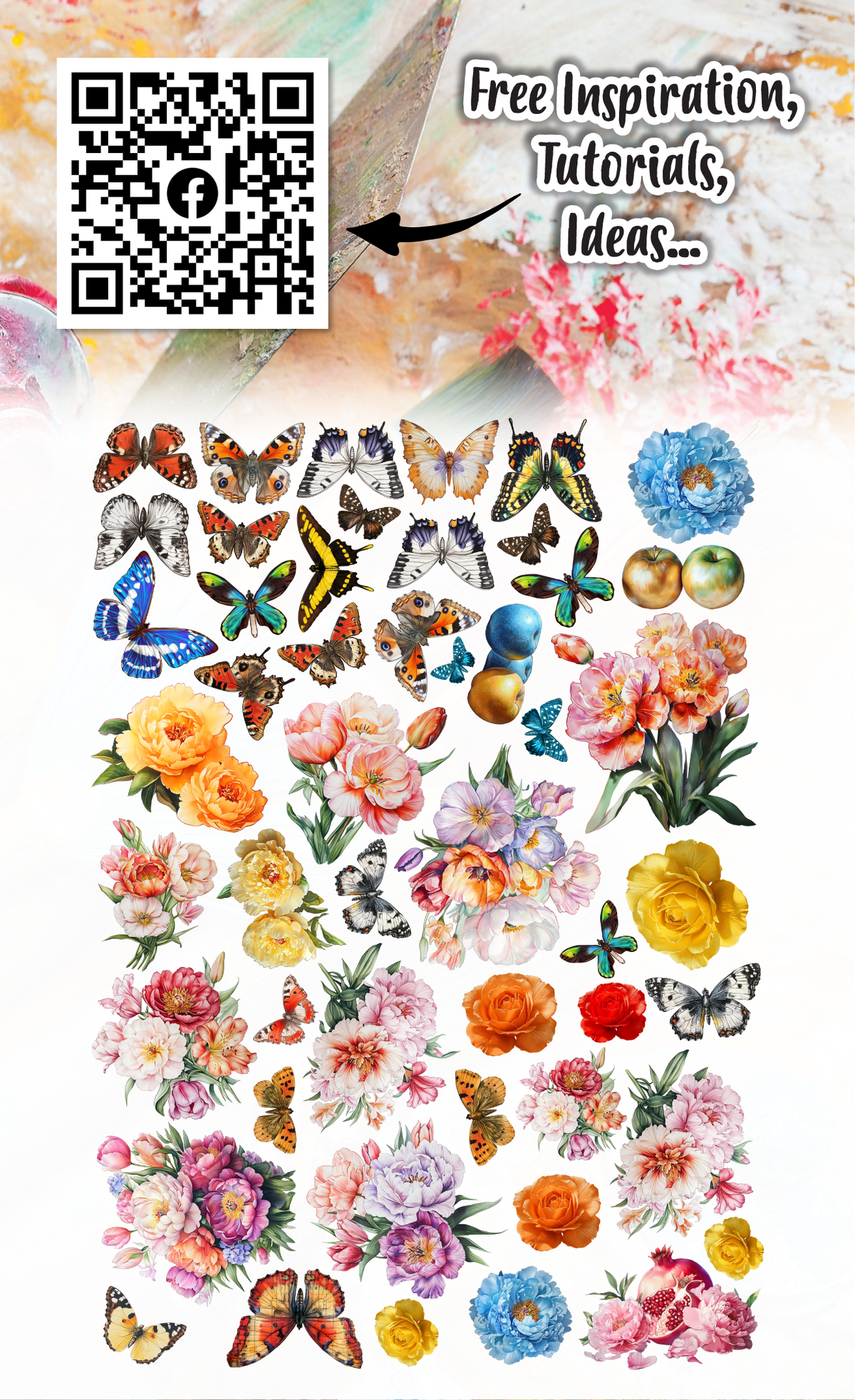 AALL and Create - A6 Ephemera Die-Cuts - Sorbet Petals-2