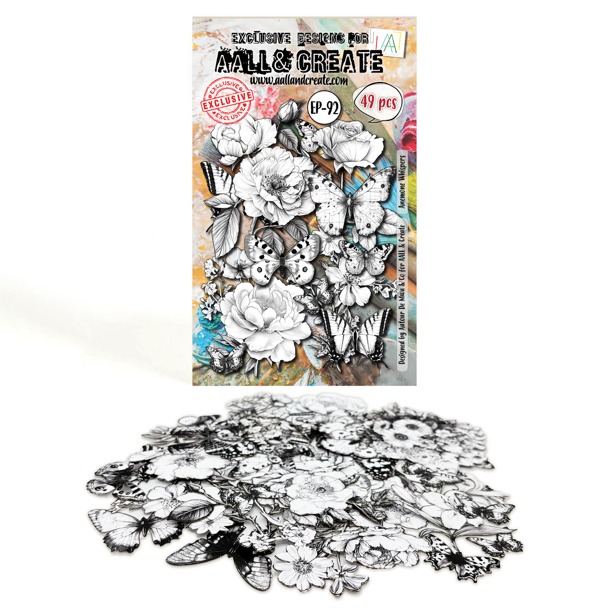 AALL and Create - A6 Ephemera Die-Cuts - Anemone Whispers-1