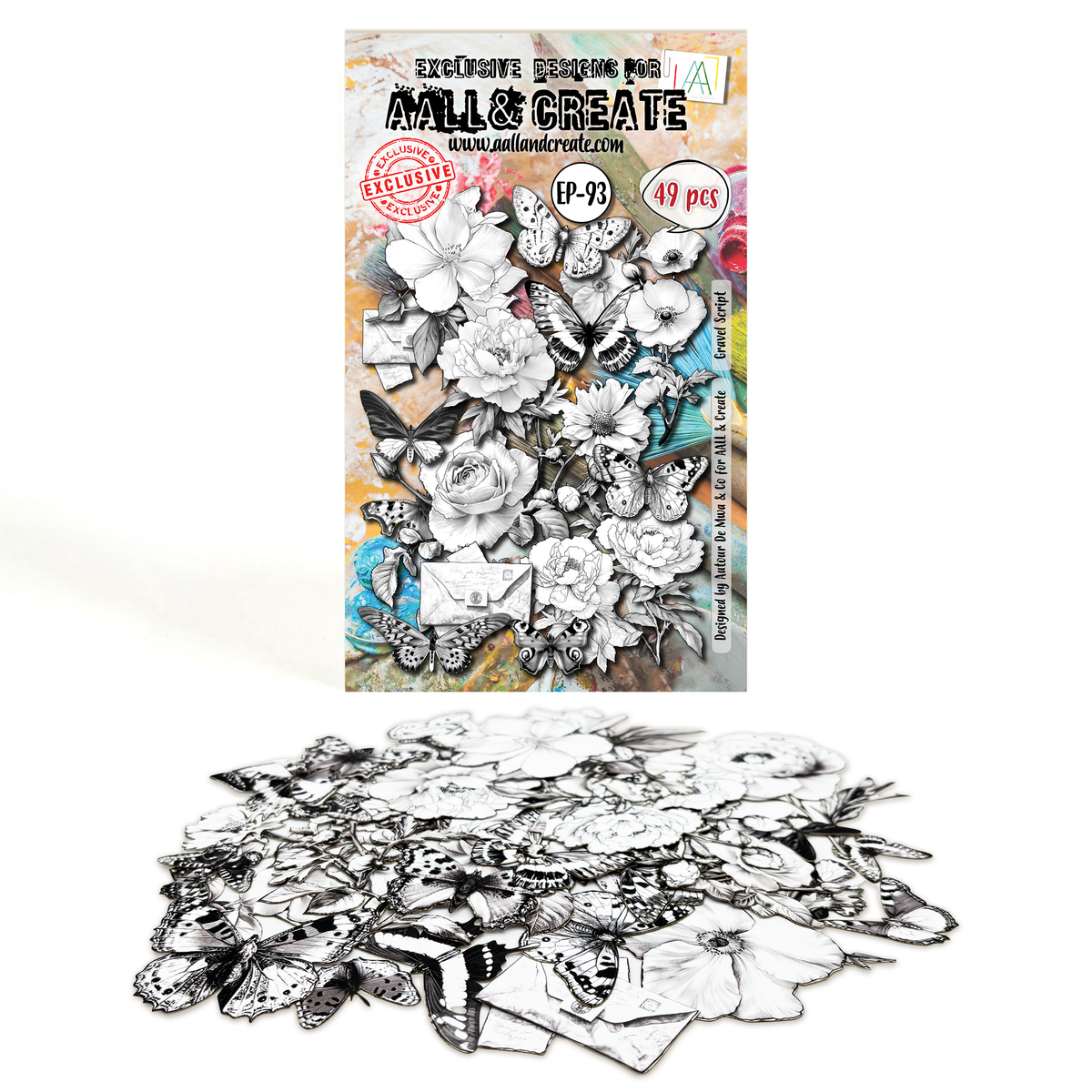AALL and Create - A6 Ephemera Die-Cuts - Gravel Script-1