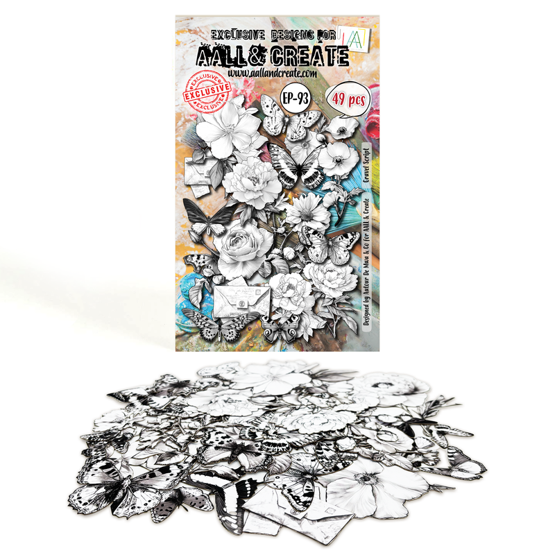AALL and Create - A6 Ephemera Die-Cuts - Gravel Script-1