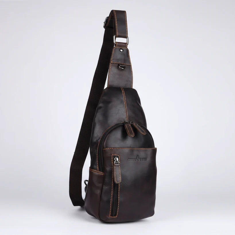 Greenwood Leather Crossbody Chest Bag-3