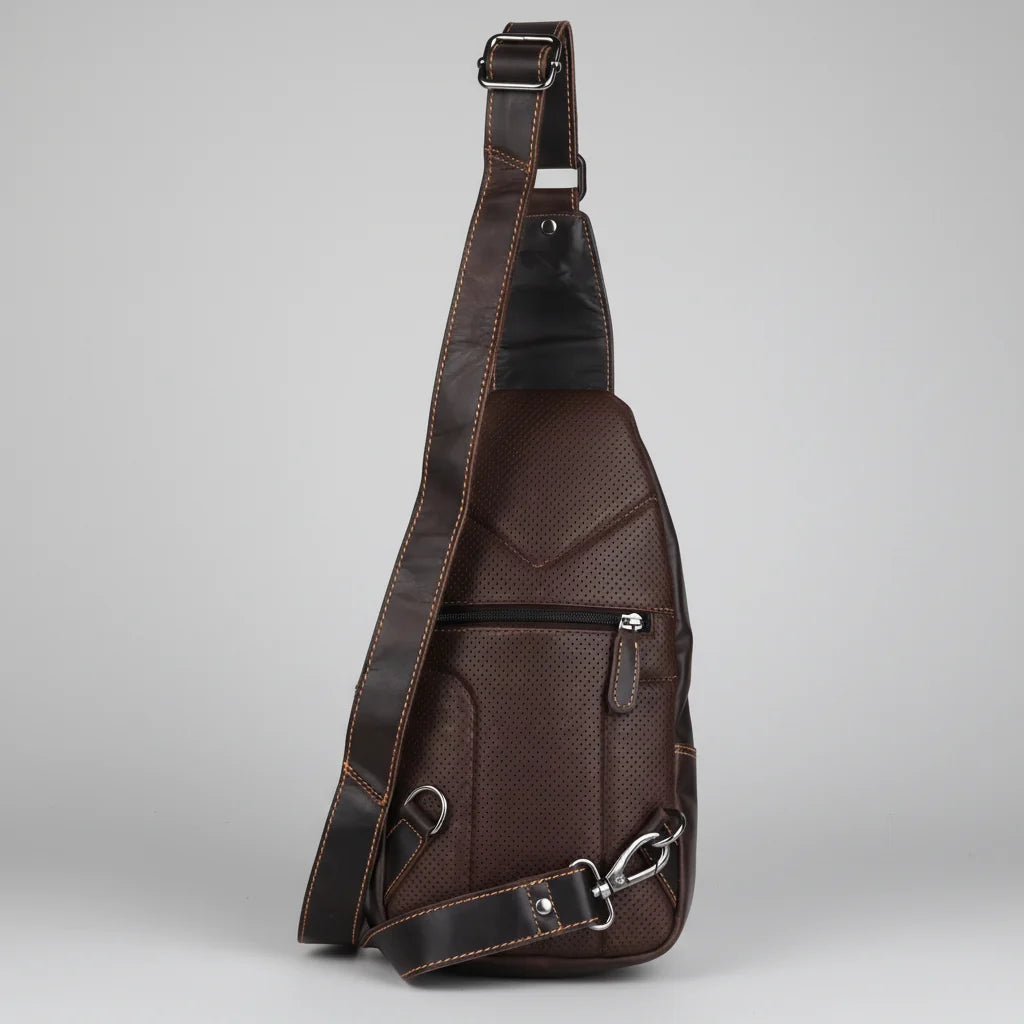 Greenwood Leather Crossbody Chest Bag-2
