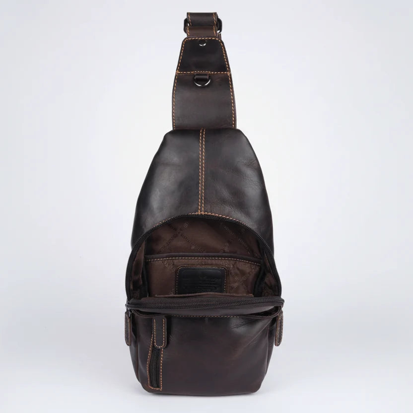 Greenwood Leather Crossbody Chest Bag-5