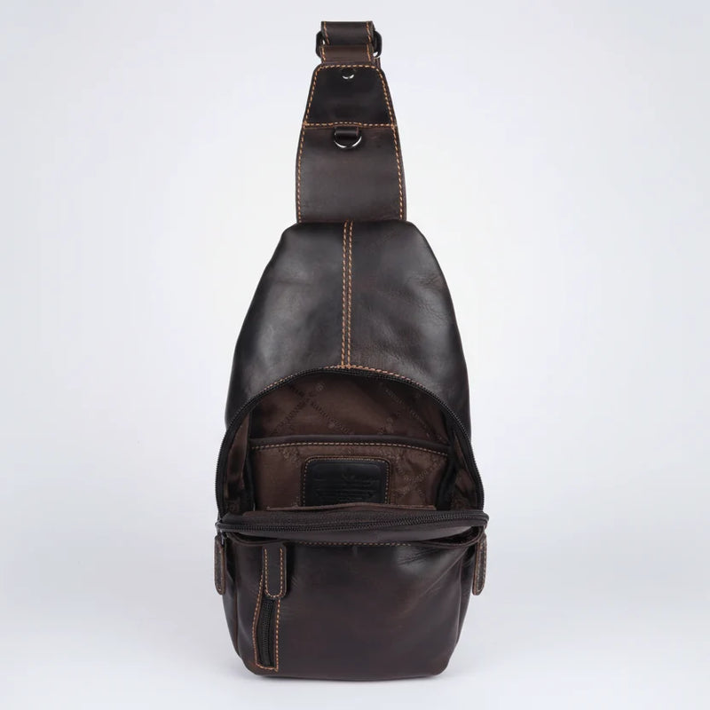 Greenwood Leather Crossbody Chest Bag-5