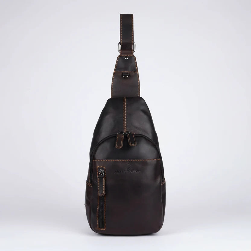 Greenwood Leather Crossbody Chest Bag-1