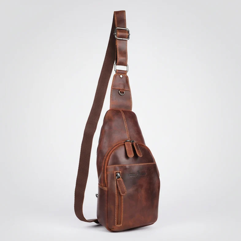 Greenwood Leather Crossbody Chest Bag-8