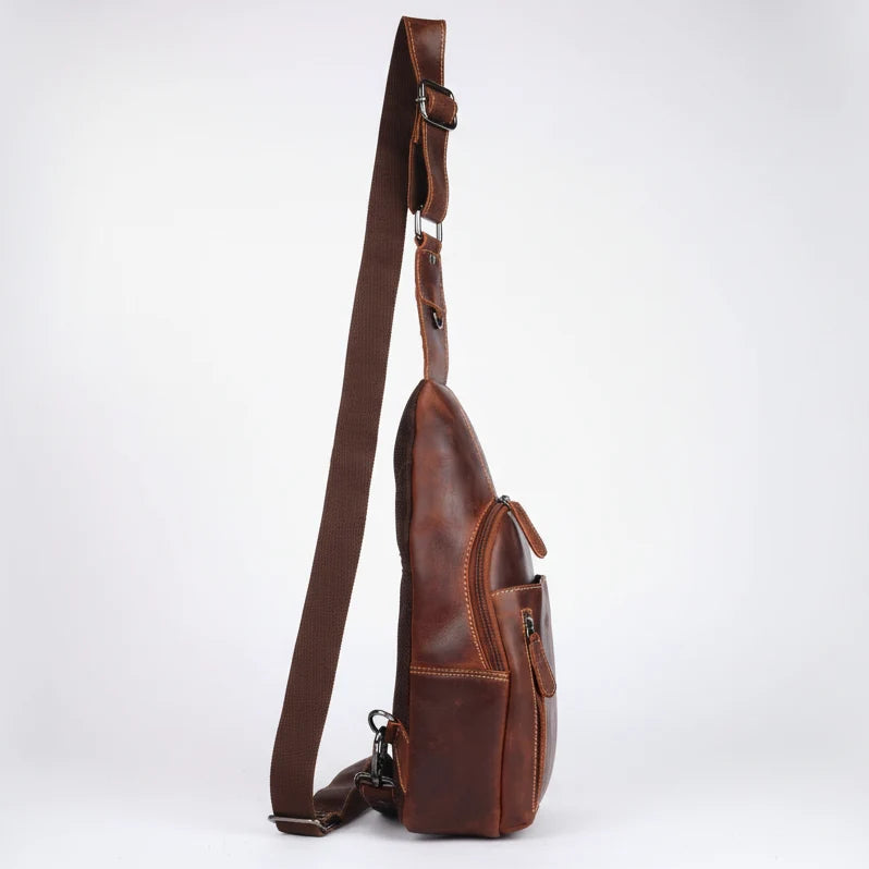 Greenwood Leather Crossbody Chest Bag-9