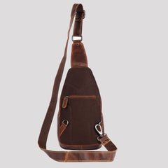 Greenwood Leather Crossbody Chest Bag-7