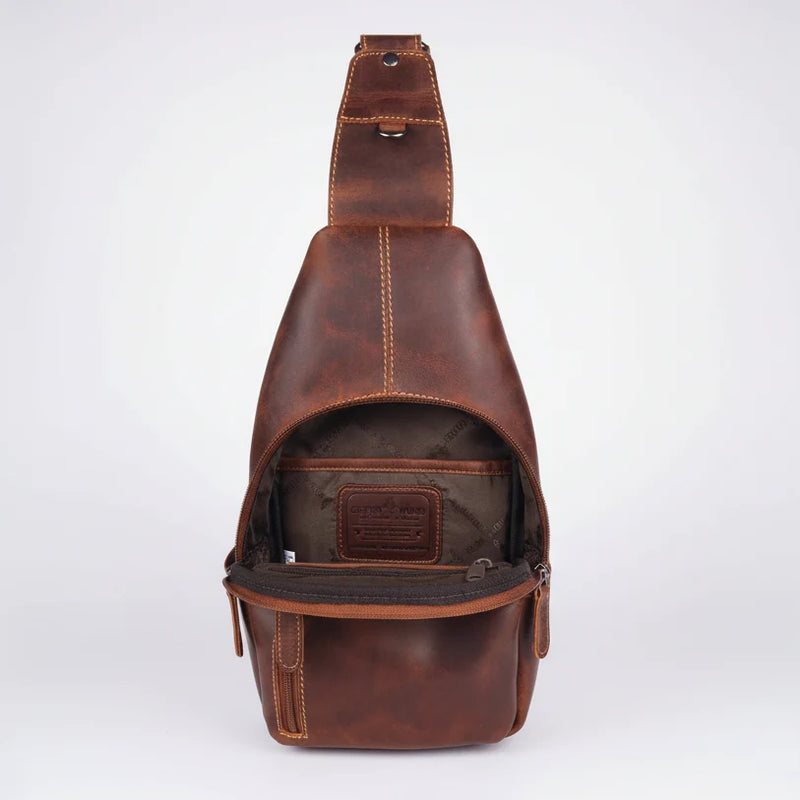 Greenwood Leather Crossbody Chest Bag-10