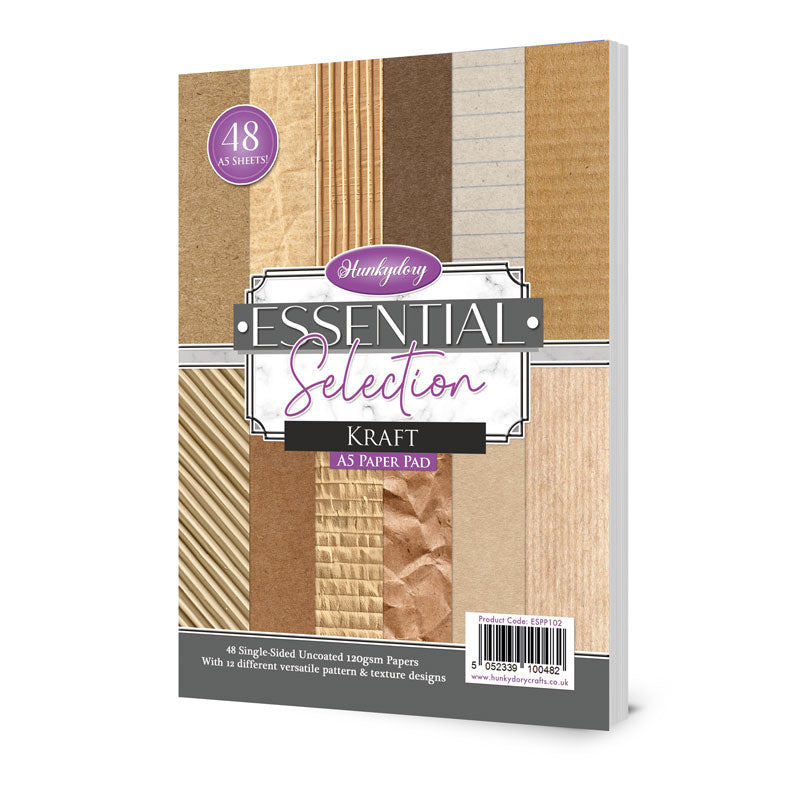 Hunkydory Essential Selection Paper Pad - Kraft-1