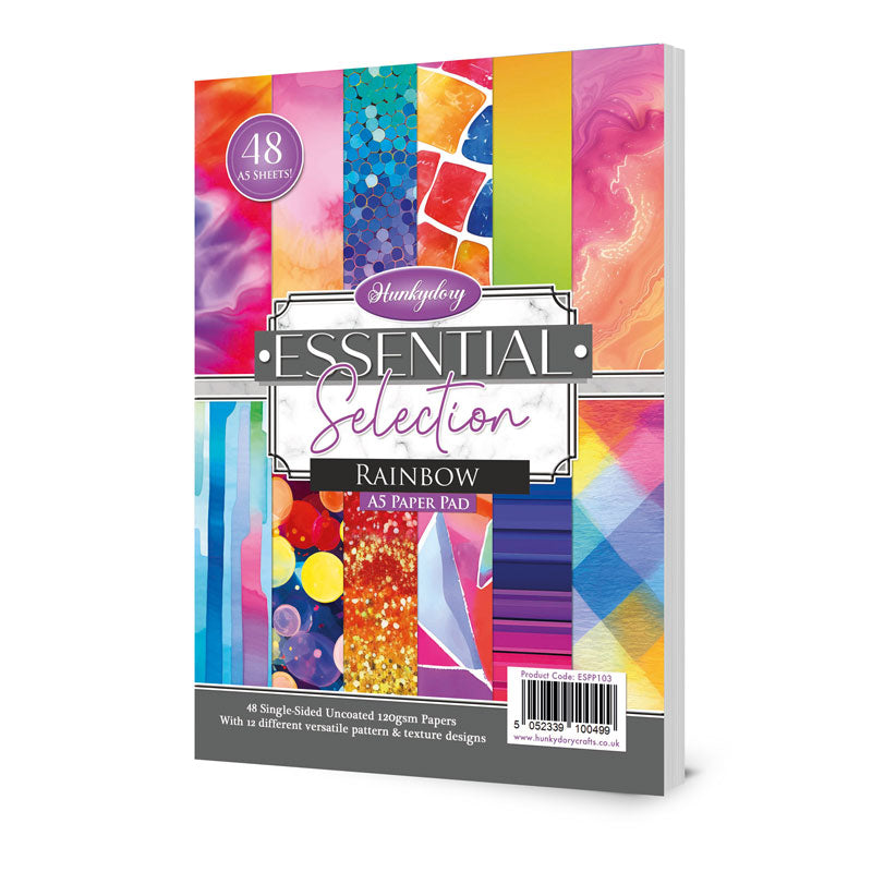 Hunkydory Essential Selection Paper Pad - Rainbow-1