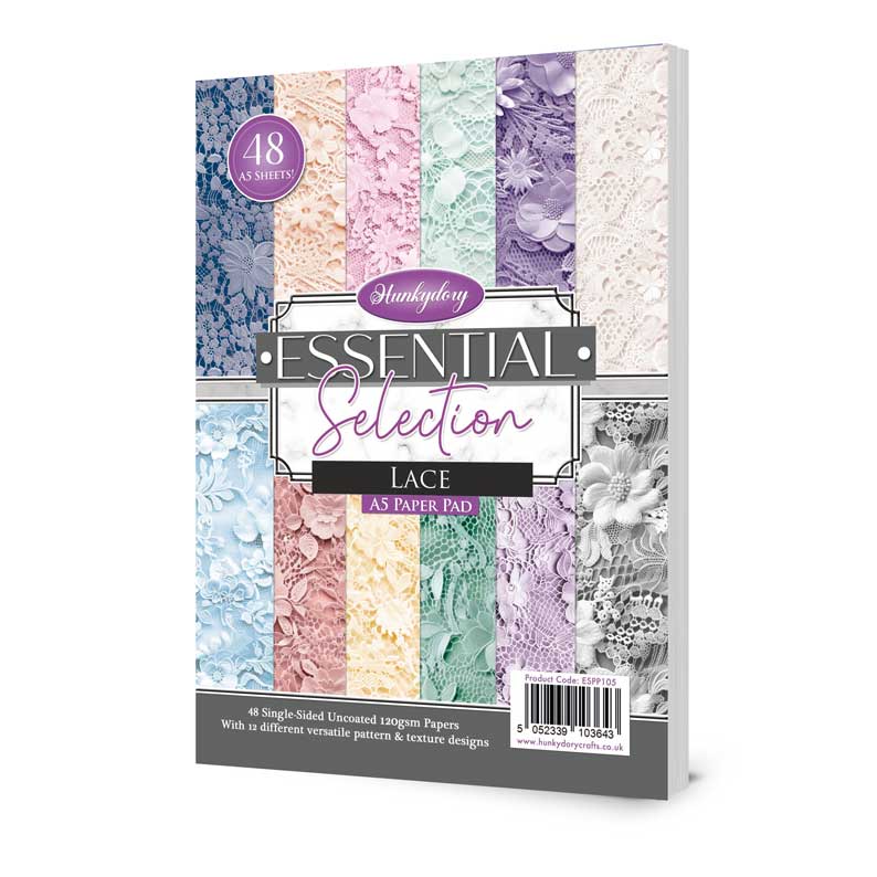 Hunkydory Essential Selection Paper Pad - Lace-1