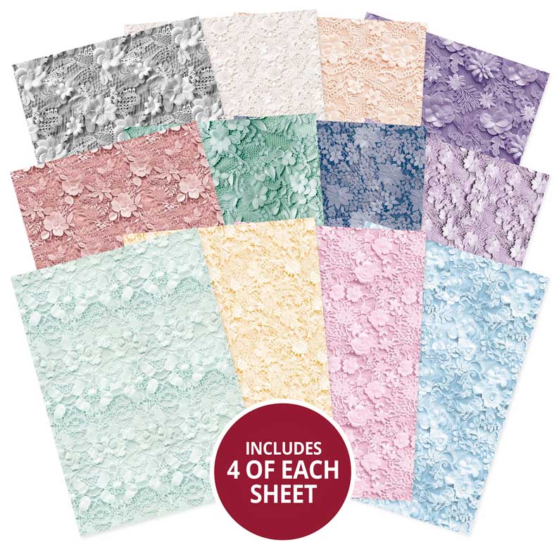 Hunkydory Essential Selection Paper Pad - Lace-2