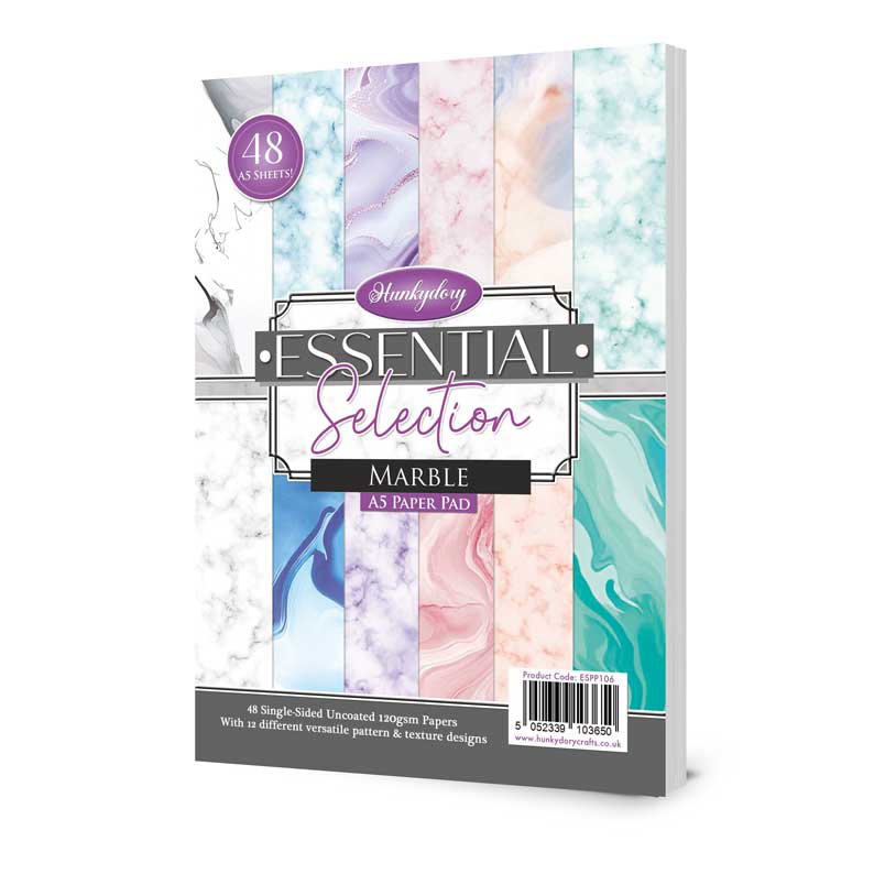 Hunkydory Essential Selection Paper Pad - Marble-1
