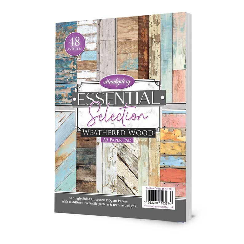 Hunkydory Essential Selection Paper Pad - Weathered Wood-1