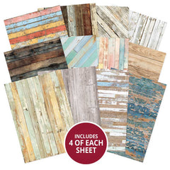 Hunkydory Essential Selection Paper Pad - Weathered Wood-2