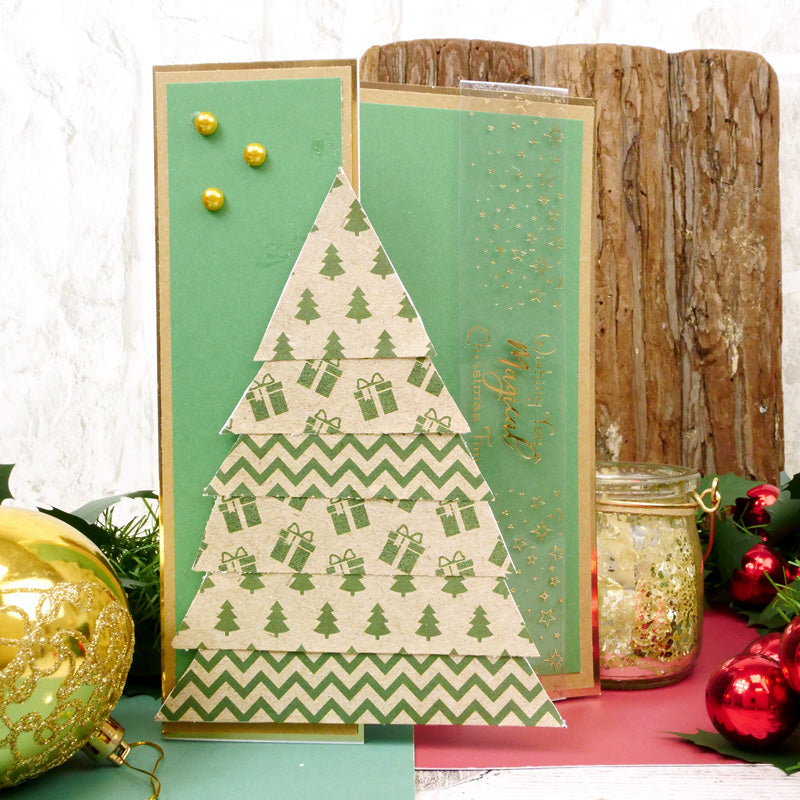 Bloc de papier Hunkydory Essential Selection - Kraft de Noël-10