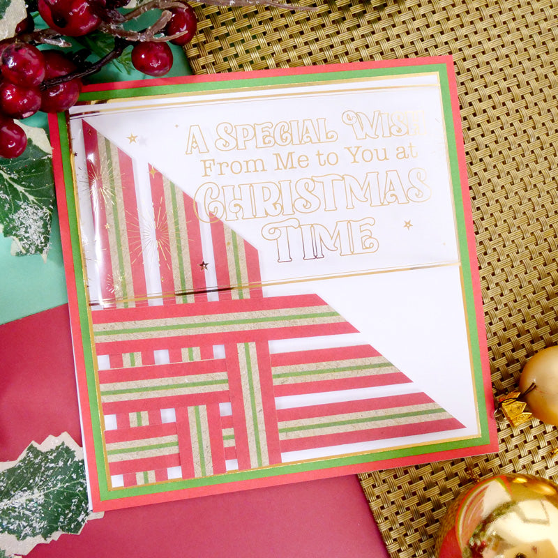 Bloc de papier Hunkydory Essential Selection - Kraft de Noël-4