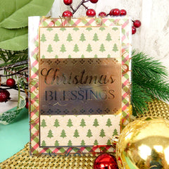 Bloc de papier Hunkydory Essential Selection - Kraft de Noël-5