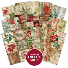 Hunkydory Bloc de papier sélection essentielle - Collage festif-2