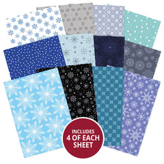 Hunkydory Bloc de papier sélection essentielle – Flocons givrés-2