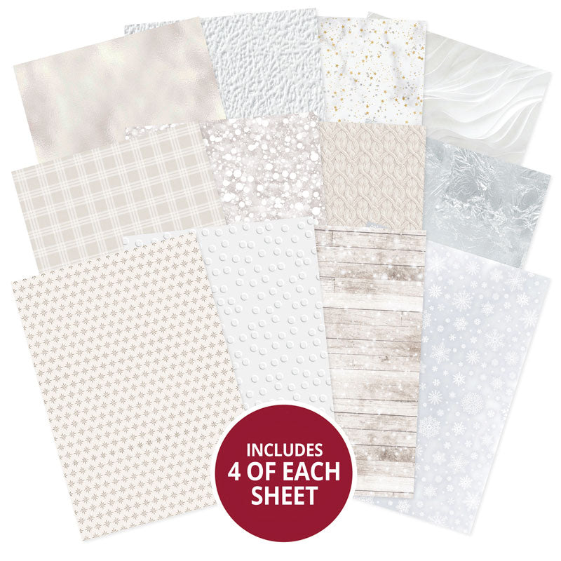 Bloc de papier Hunkydory Essential Selection - Blancs d'hiver-2