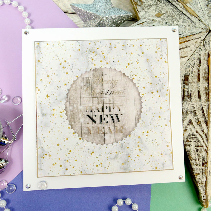 Feuilles de sentiments de luxe festives avec motifs en aluminium-4