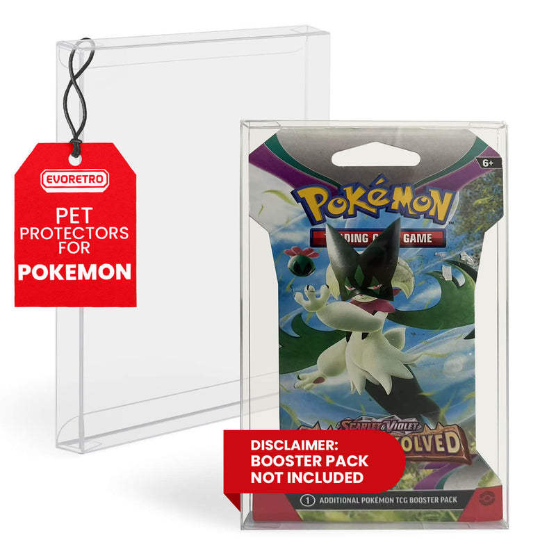 Pokémon Retail Booster Pack EVORETRO PET Protectors (Cardboard Packaging, 0.40 mm, 10-Pack)-5