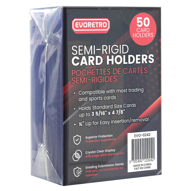EVORETRO Semi-Rigid Card Holders - Grading 3 5/16” × 4 7/8”-4