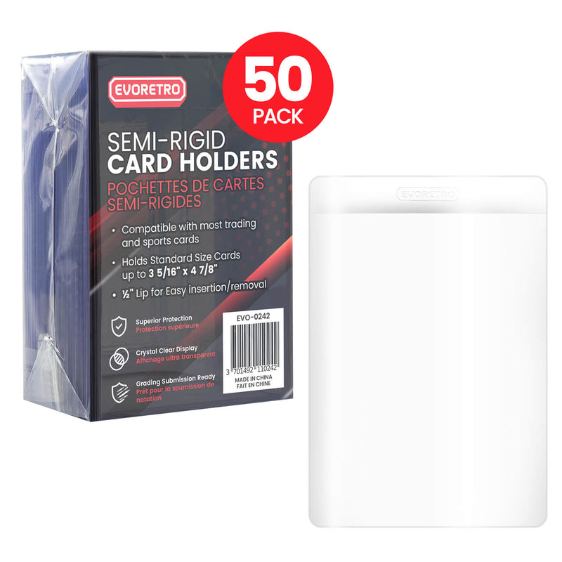 EVORETRO Semi-Rigid Card Holders - Grading 3 5/16” × 4 7/8”-2
