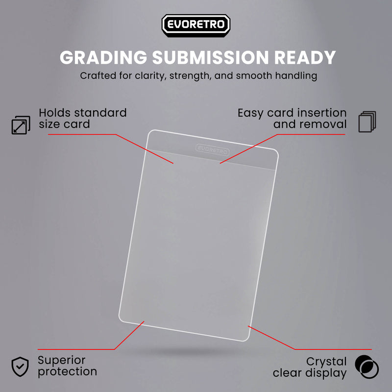 EVORETRO Semi-Rigid Card Holders - Grading 3 5/16” × 4 7/8”-5