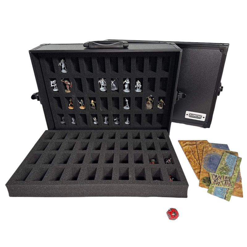 80-Slot EVORETRO Miniature Storage Case with Customizable Foam-1