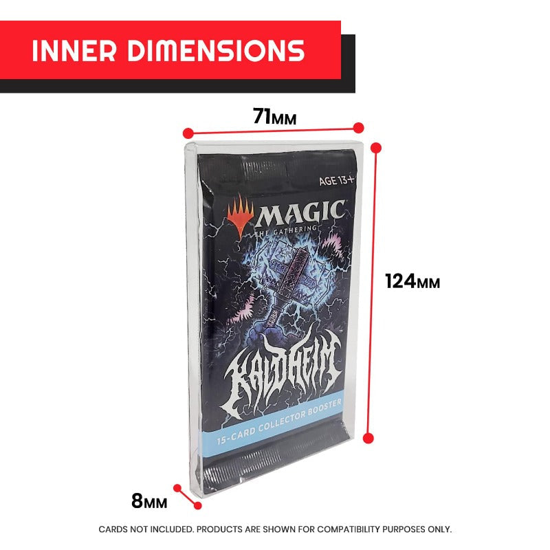 Pokemon Single Pack Booster, Magic, Yu-Gi-Oh Envelope - EVORETRO PET Protector 0.35MM - Pack of 10-6