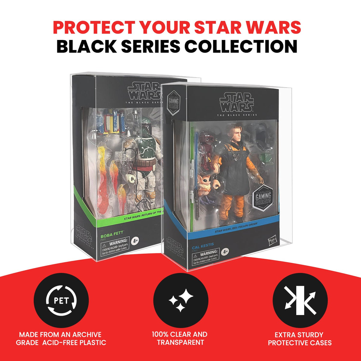 5x EVORETRO Protectors for Star Wars Black Series Action Figures-2