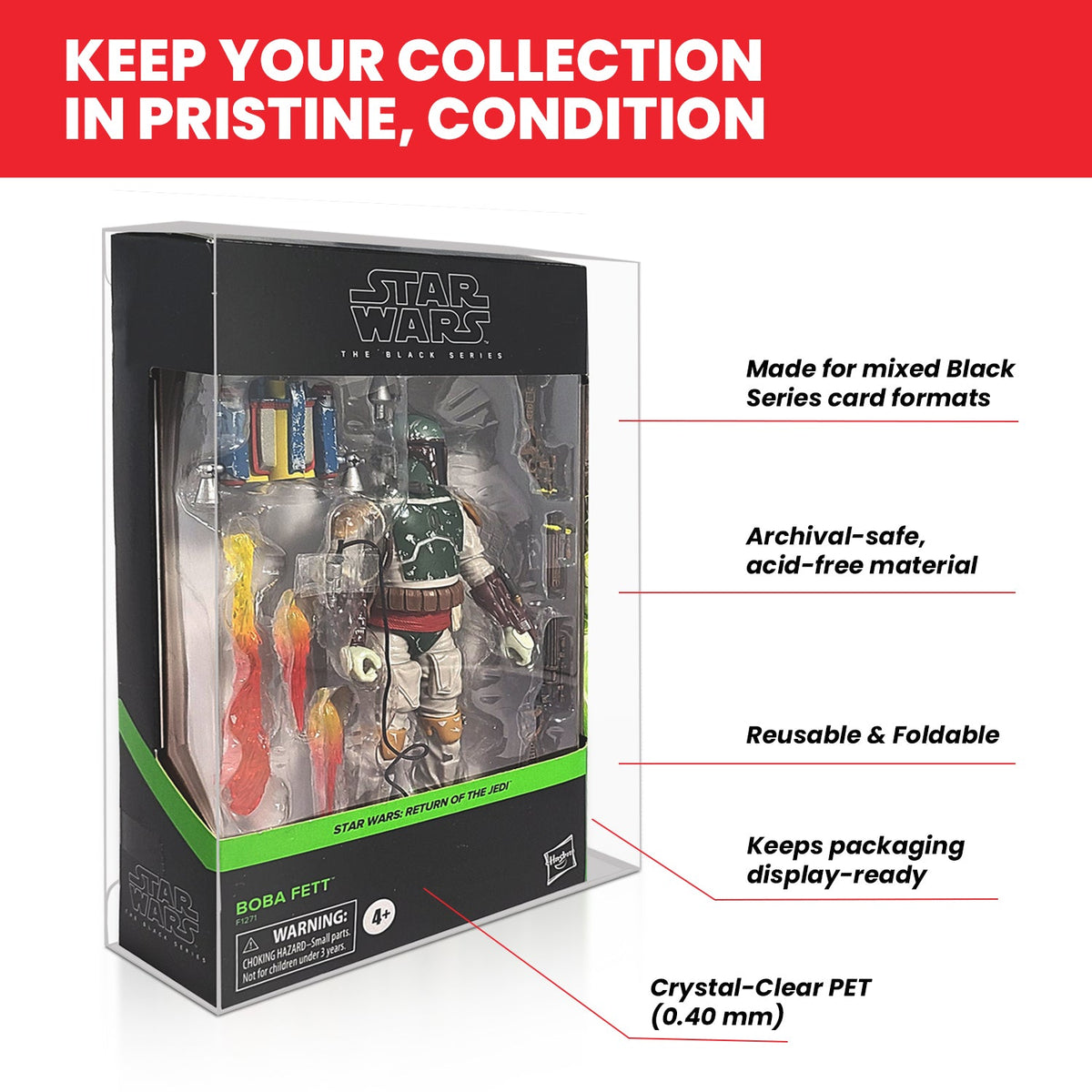 5x EVORETRO Protectors for Star Wars Black Series Action Figures-9