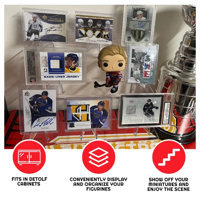 EVORETRO Acrylic Display Risers for Funko Pops and Action Figures 6 Inch - RS9  Shelve Inch-3