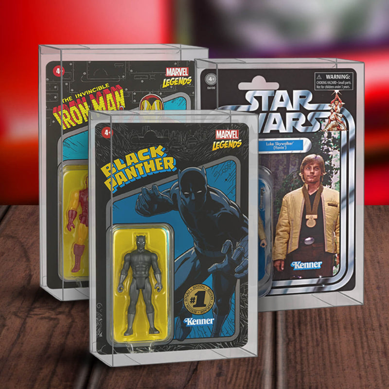 Action Figure Protective Case for Carded Star Wars and GI Joe  3.75'' (Shallow, 30MM) - 10 Pack-4