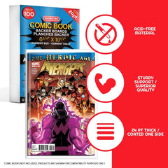 Current Age Comic Backer Boards Size Comic - Backboard 24PT-2