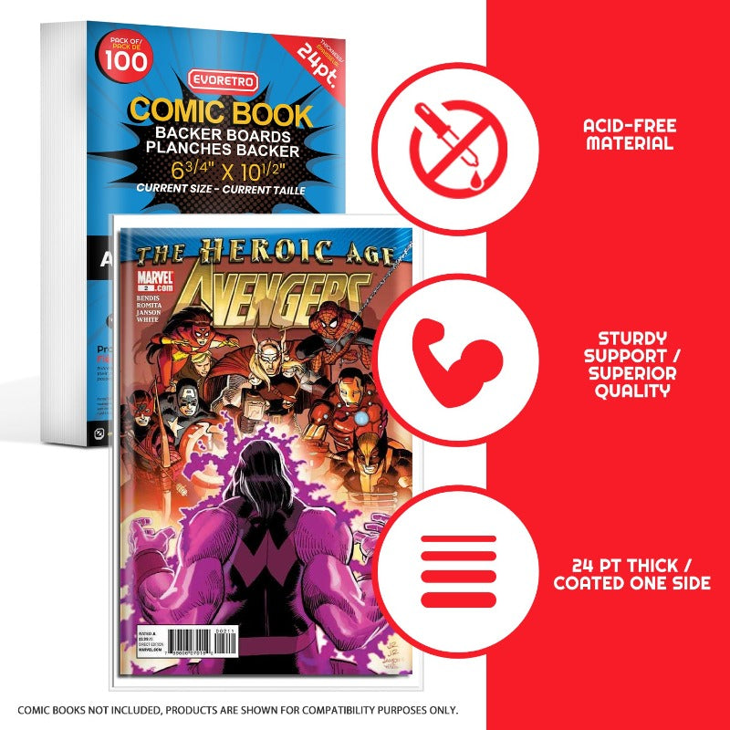 Current Age Comic Backer Boards Size Comic - Backboard 24PT-2