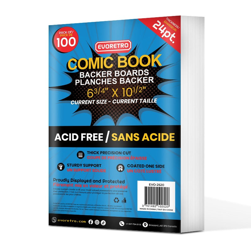 Current Age Comic Backer Boards Size Comic - Backboard 24PT-6