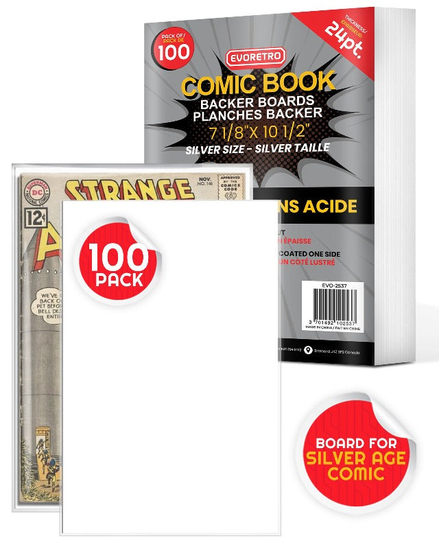 Comic Backer Boards for Silver Age Comic - Backboard 24PT-1