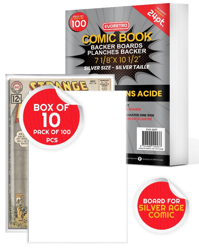 Comic Backer Boards for Silver Age Comic - Backboard 24PT-9