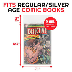 EVORETRO Comic Bags for Comics Regular and Silver Comic Bags - 2MIL-5